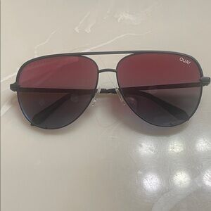 Quay Australia Black and Red Sunglasses